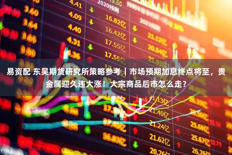 易资配 东吴期货研究所策略参考｜市场预期加息终点将至，贵金属迎久违大涨！大宗商品后市怎么走？